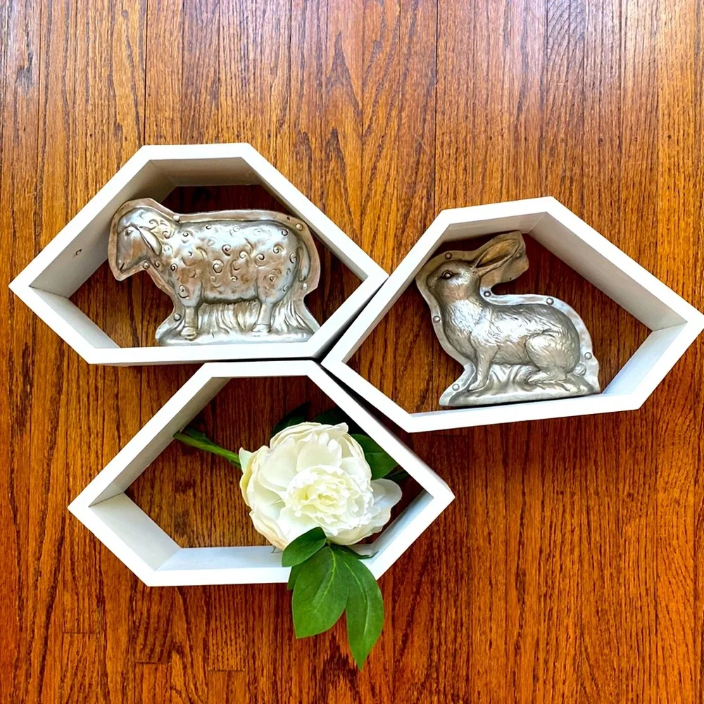Hexagonal Shelving Set of Three